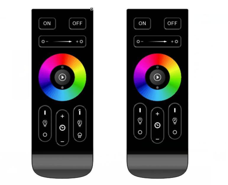 RGB dimming and color touch remote controller